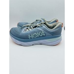 Hoka One One Bondi 7 Light Blue Running Shoes F27221L Women's Size 10